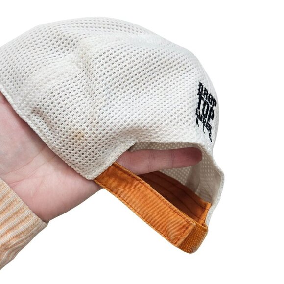 Drop Top Amber Ale Mesh Trucker Hat Adjustable Fit White Orange Dog‎ Embroidery - Picture 6 of 9